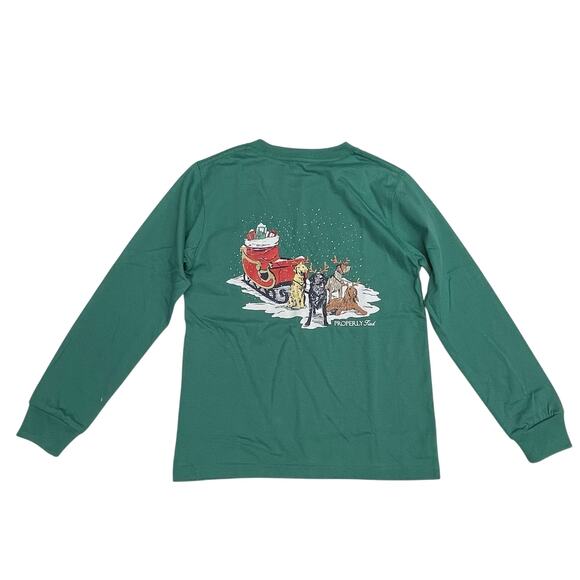 NWT Properly Tied Size 7 Sleigh Dogs in Teal - Picture 2 of 3